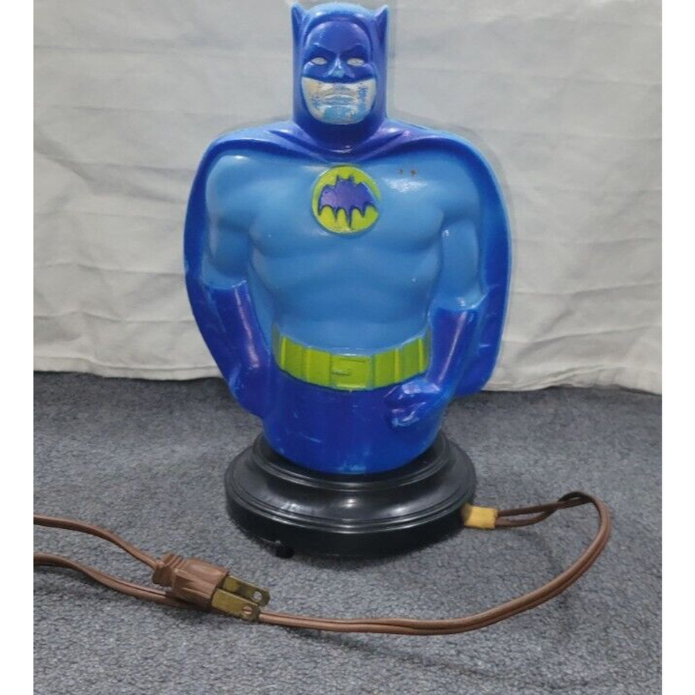 Vintage 1966 8" Batman Night Light Lamp With Cord NPP DC Comics RARE SEE DESCR